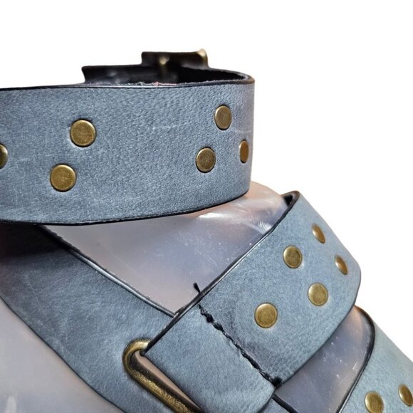 Kelsi Dagger Size 6 Brooklyn Women's Leather Studded Seabring Heeled Sandals - Picture 5 of 16